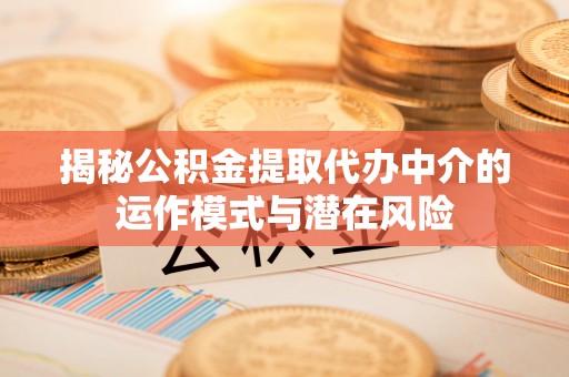 袁州揭秘公积金提取代办中介的运作模式与潜在风险
